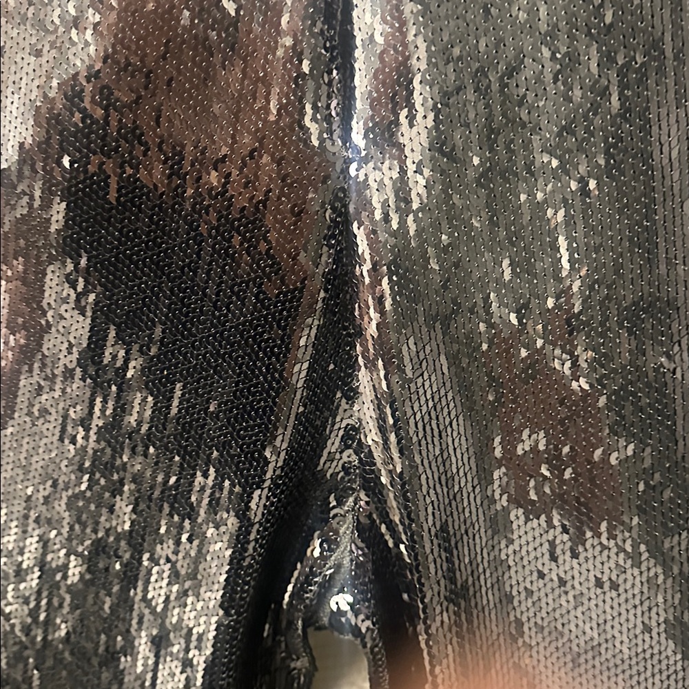 NADINE MERABI Beverly Silver Sequin Jumpsuit - Picture 15 of 15